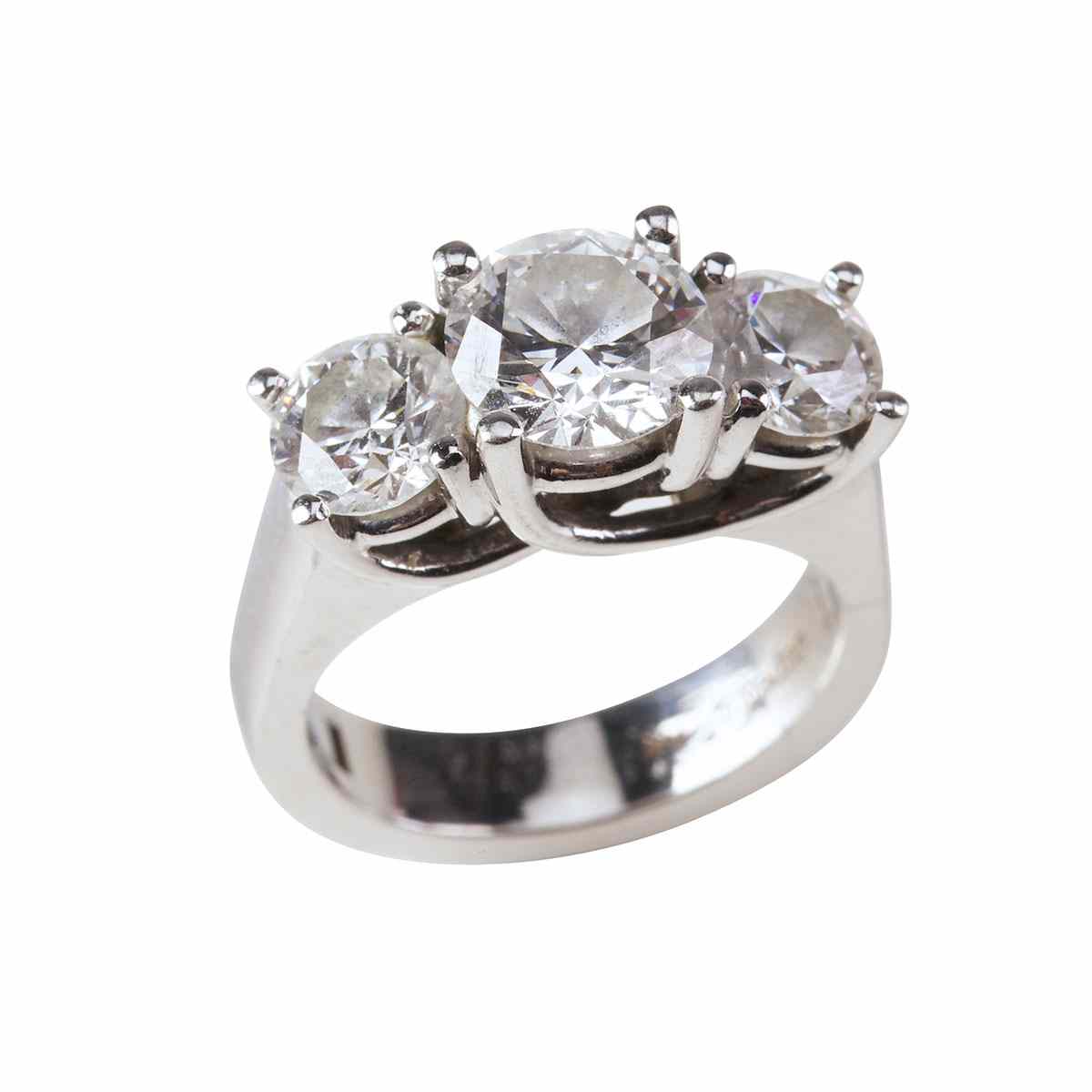 Appraisal: k White Gold Ring set with a brilliant cut diamond