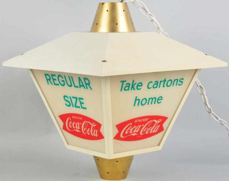 Appraisal: Coca-Cola Lantern Light s Modified to hang as a swag