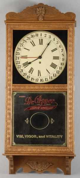 Appraisal: Dr Pepper Reproduction Clock Description s to s Made by