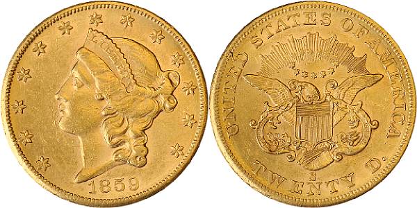 Appraisal: -S Sold with original old envelope of sale PCGS Extremely