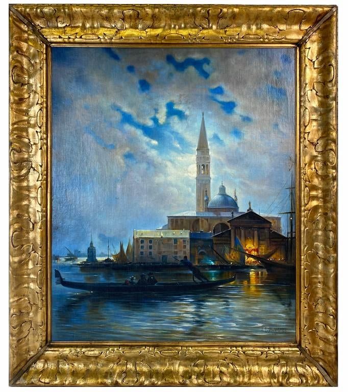 Appraisal: Alexey Bogolyubov Russian Oil Painting After Alexey Bogolyubov Russian Oil