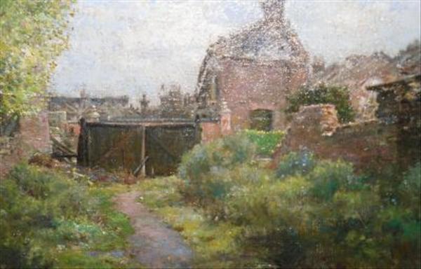 Appraisal: Innes Fripp b The back garden Oil on canvasboard Signed