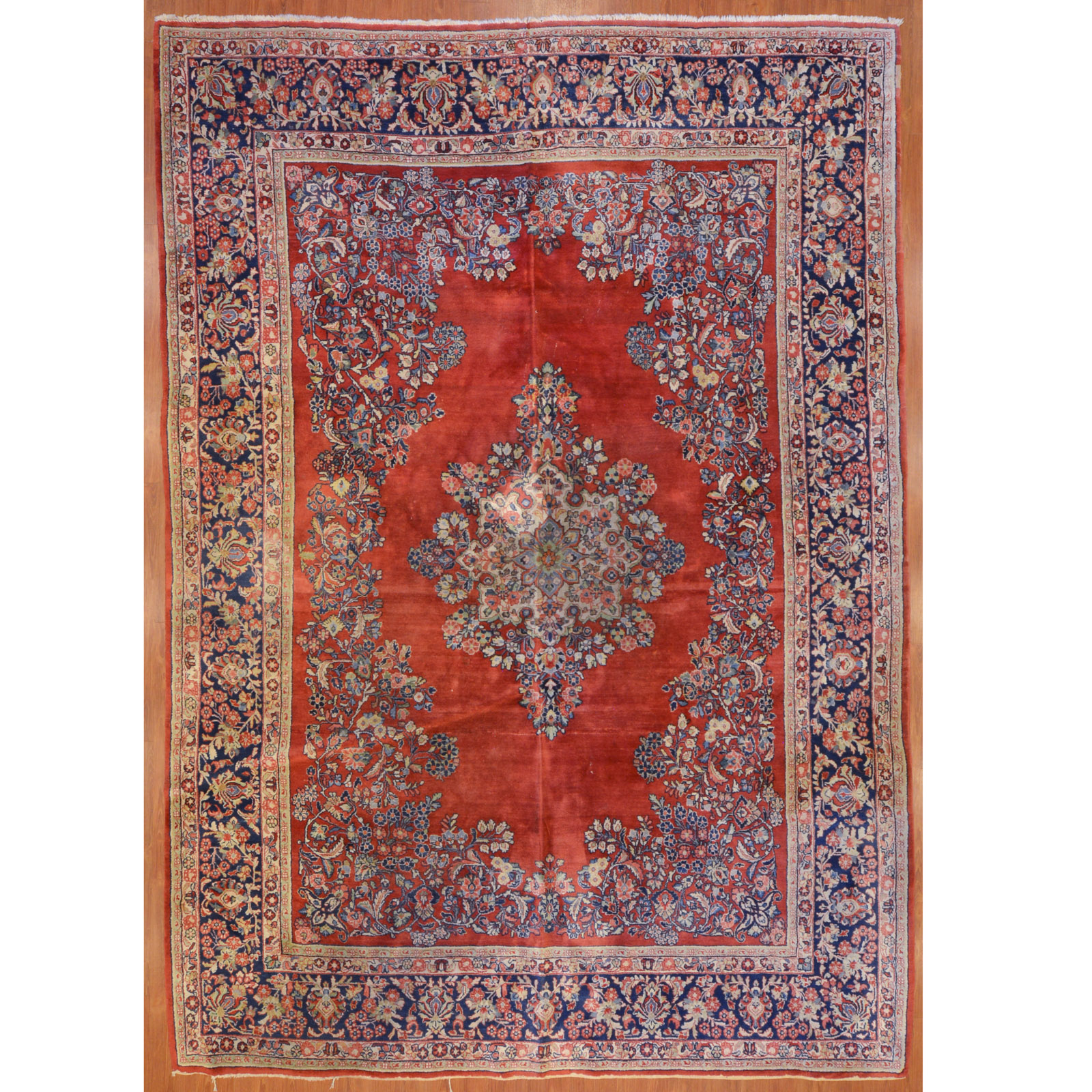 Appraisal: SAROUK RUG PERSIA X Third quarter- th century hand-knotted wool