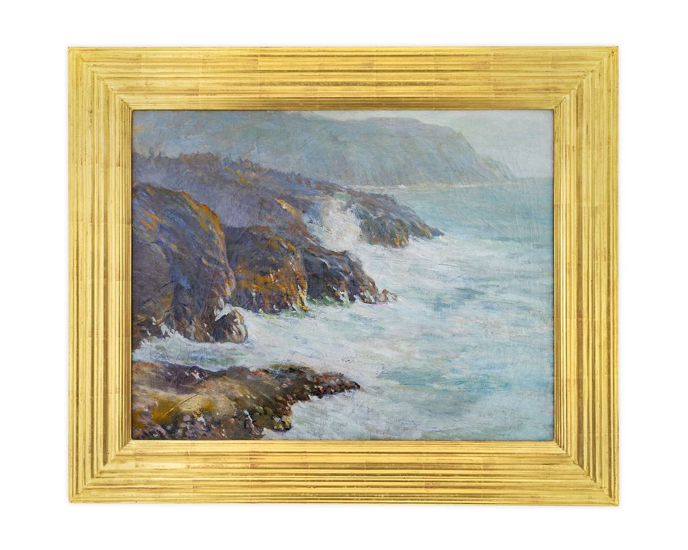 Appraisal: William Partridge Burpee American - Coastal Scene William Partridge Burpee