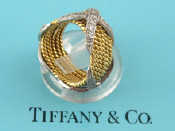 Appraisal: Tiffany Co A six row carat gold twisted rope platinum