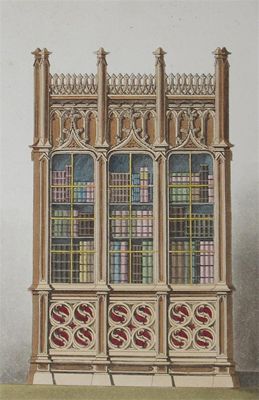 Appraisal: Pugin Augustus Charles Gothic Furniture hand-coloured plates title slightly soiled