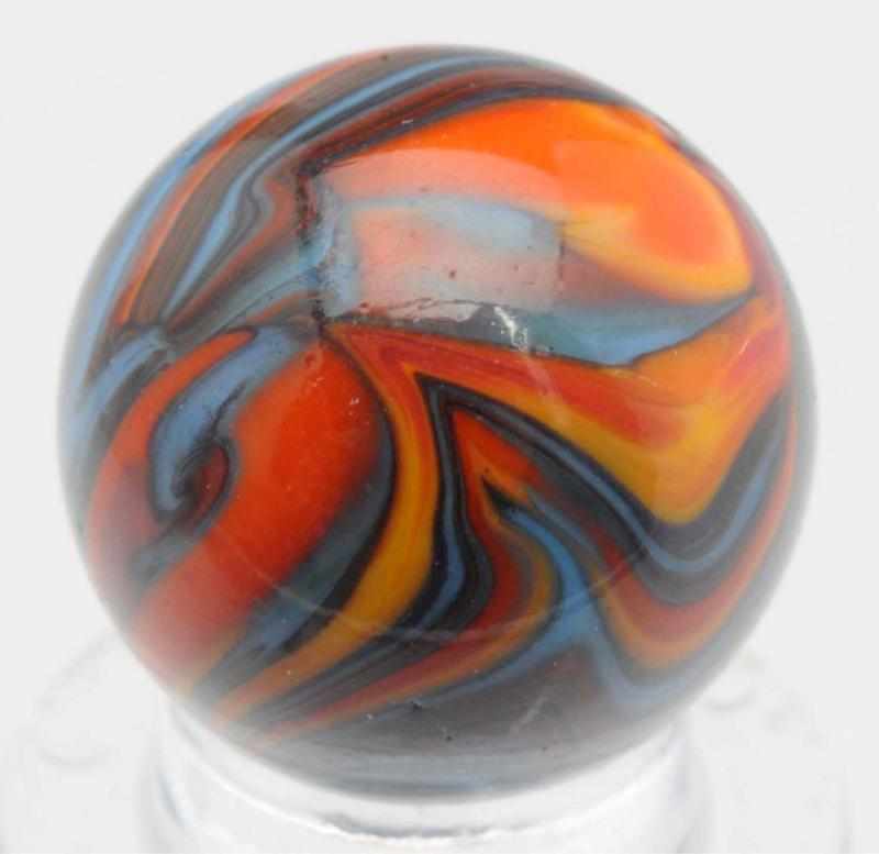 Appraisal: Christensen Agate Striped Opaque Marble Baby blue base with bright