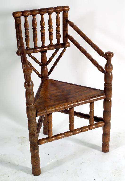 Appraisal: TURNER'S CHAIR composed of period elements of characteristic form with