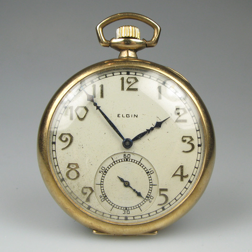 Appraisal: Elgin Openface Dress Pocket Watch circa size serial jewel movement