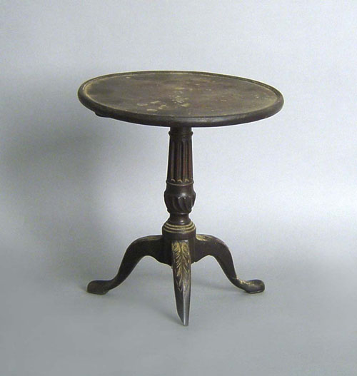 Appraisal: George II miniature mahogany tea table th c h w