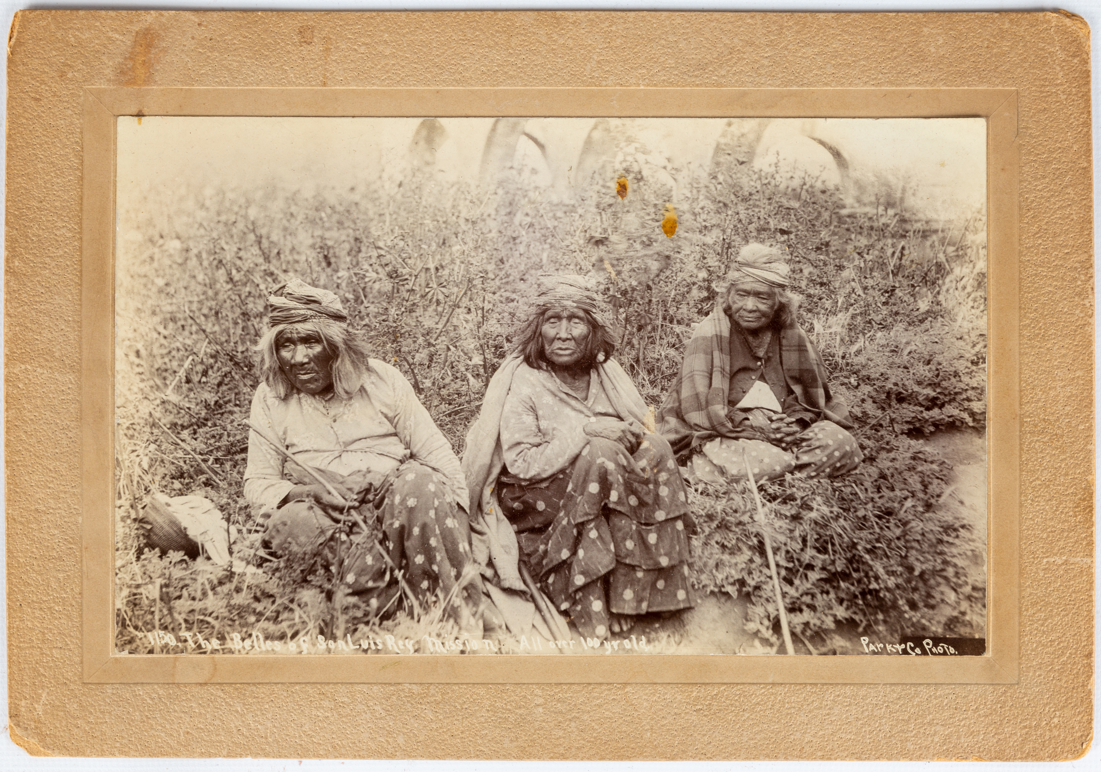 Appraisal: THE BELLES OF SAN LUIS REY MISSION PHOTOGRAPH BY C