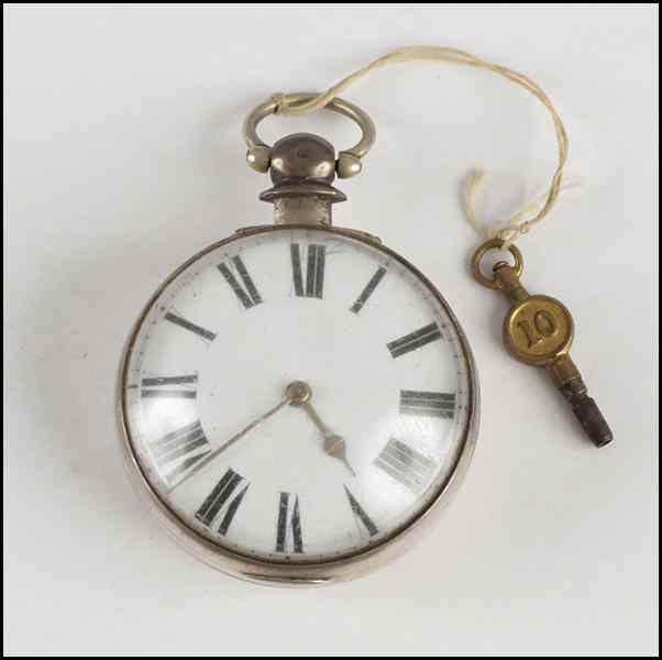 Appraisal: ENGLISH SILVER CASE POCKET WATCH Movement is marked ''Chas Bartliff