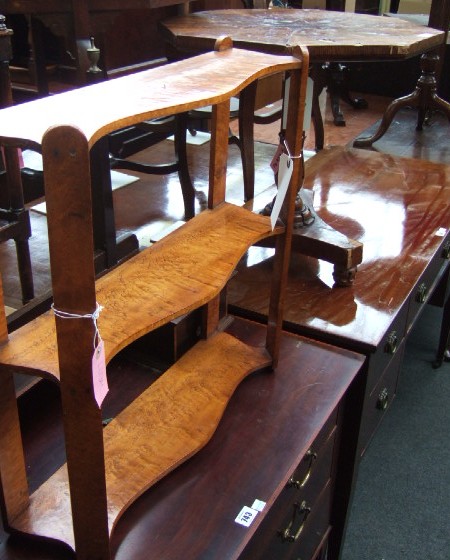 Appraisal: A mild th century fruitwood and oak occasional table the