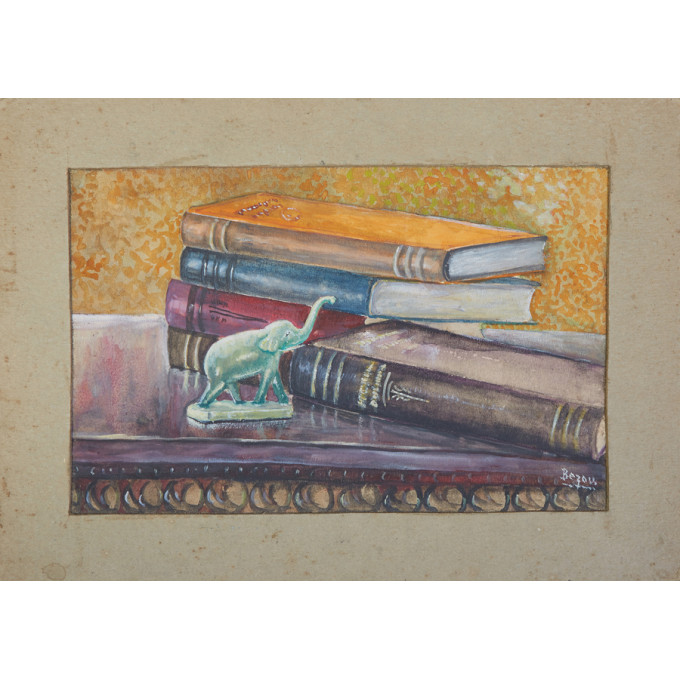 Appraisal: Marion Joseph Beauregard-Bezou - Louisiana Still Life of Books and