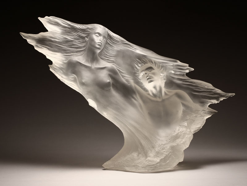 Appraisal: A Michael Wilkinson acrylic sculpture 'Song of the Cypress' impressed