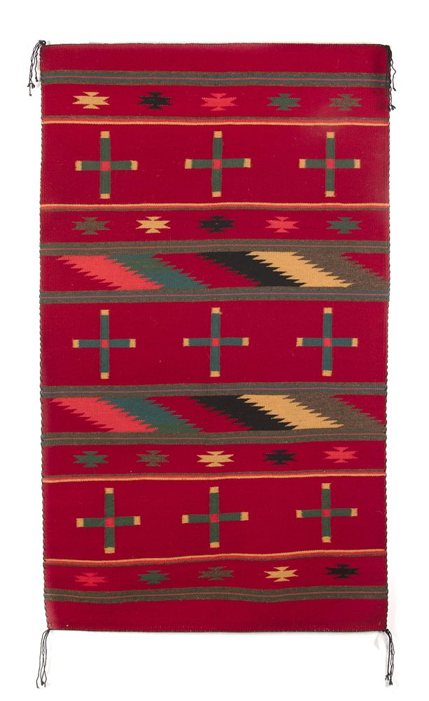 Appraisal: Din Navajo Contemporary Pictorial Rug Din Navajo Contemporary Pictorial Rug