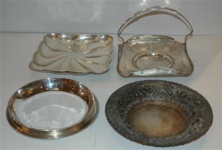 Appraisal: Group of Sterling Silver Serving Dishes Estimate nbsp nbsp nbsp