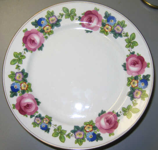 Appraisal: ROYAL STAFFORDSHIRE ENGLAND Twelve porcelain luncheon plates borders decorated with