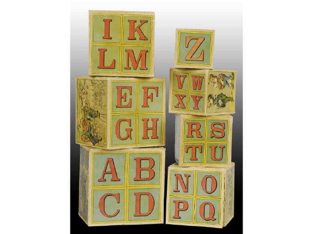 Appraisal: Lot of Sets of Children's ABC Blocks Description Wood with