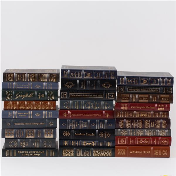 Appraisal: Lot of volumes Easton Press leather bound American Presidents Series