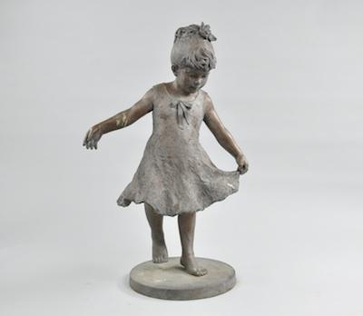 Appraisal: L'Deane Trueblood American born Twirl A cast bronze sculpture of