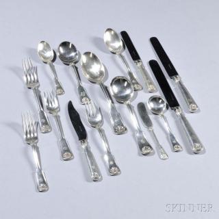 Appraisal: Tiffany Co Palm Pattern Sterling Silver Flatware Service Tiffany Co