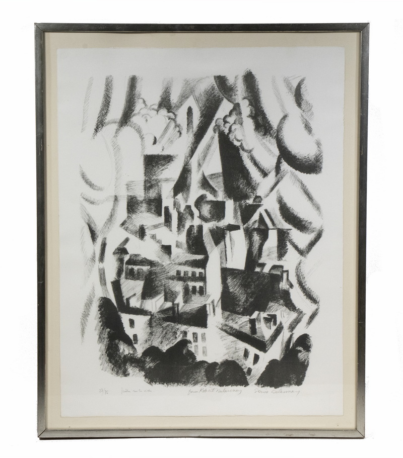 Appraisal: AFTER ROBERT DELAUNAY FRANCE - La Tour photo lithograph on