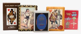 Appraisal: Five Packs of Playing Cards Including Alon Tarot Deck Carte