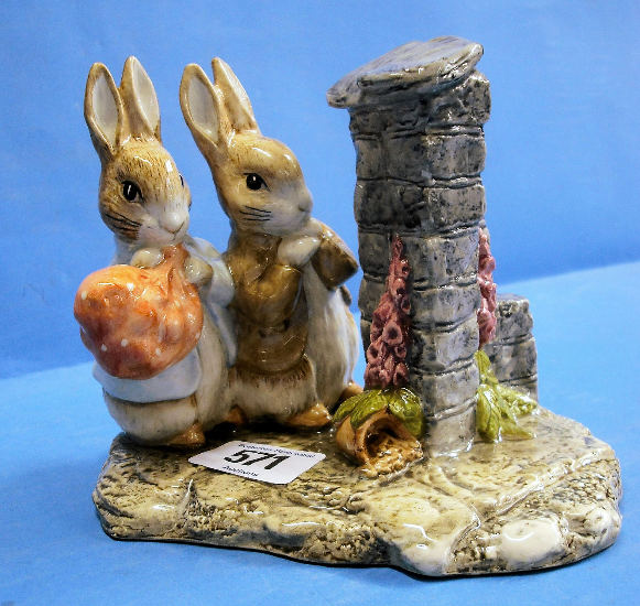 Appraisal: Beswick Beatrix Potter Tableau Hiding from the Cat Limited Edition