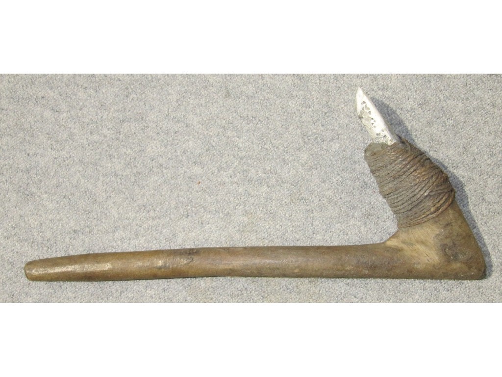 Appraisal: Antique adze digging-out tool