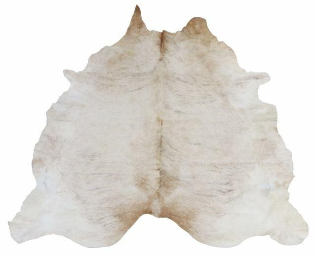 Appraisal: Cowhide brands blondish off white largest measurements approx x