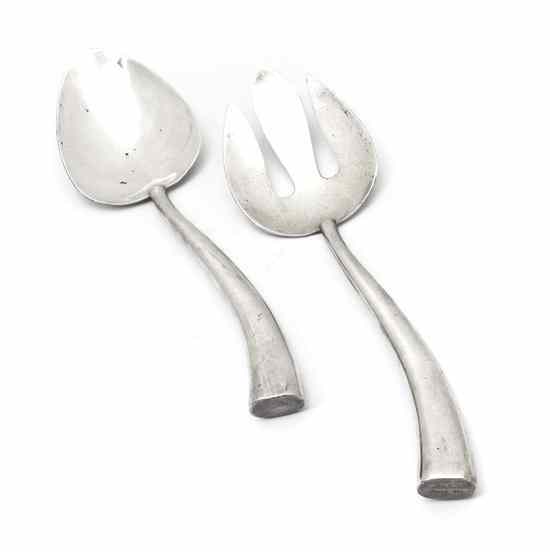 Appraisal: A Sterling Silver Salad Set comprising a spoon and a