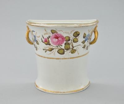 Appraisal: A Davenport Porcelain Bough Pot Beautifully appointed the D-shape bough