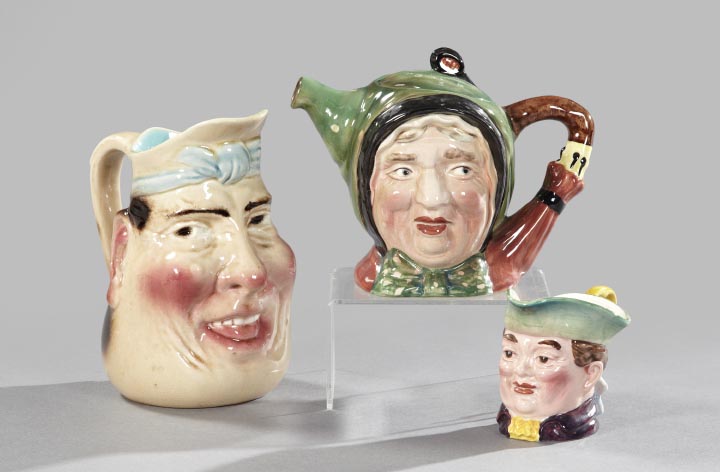 Appraisal: Three-Piece Group of French and English Pottery consisting of a