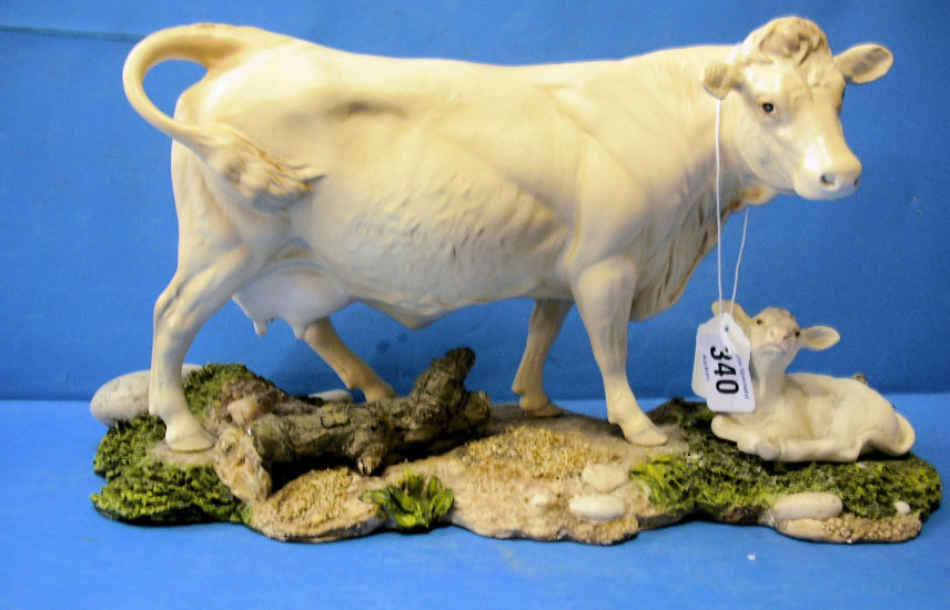 Appraisal: Royal Doulton Prototype Charolais Cow and Calf similar to DA