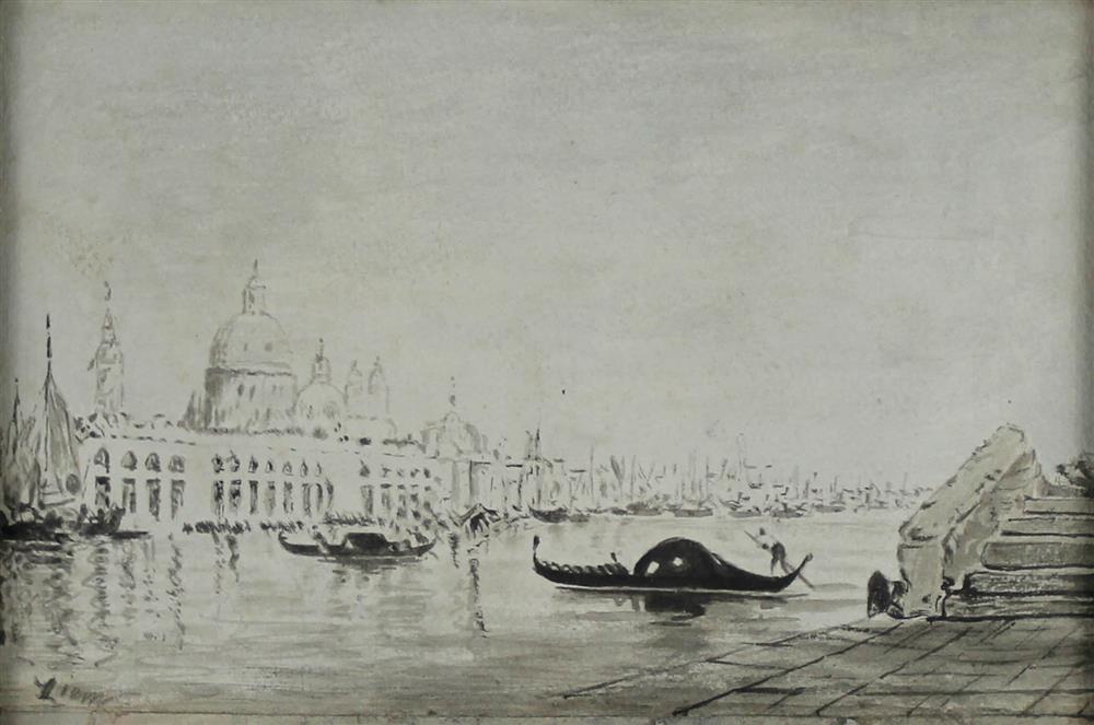 Appraisal: STYLE OF FELIX ZIEM FRENCH - VENICE Watercolor on paper