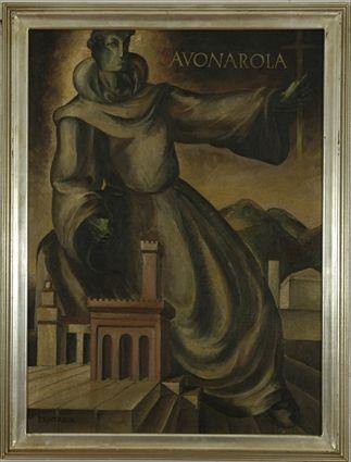 Appraisal: Savonarola Oil on Canvas