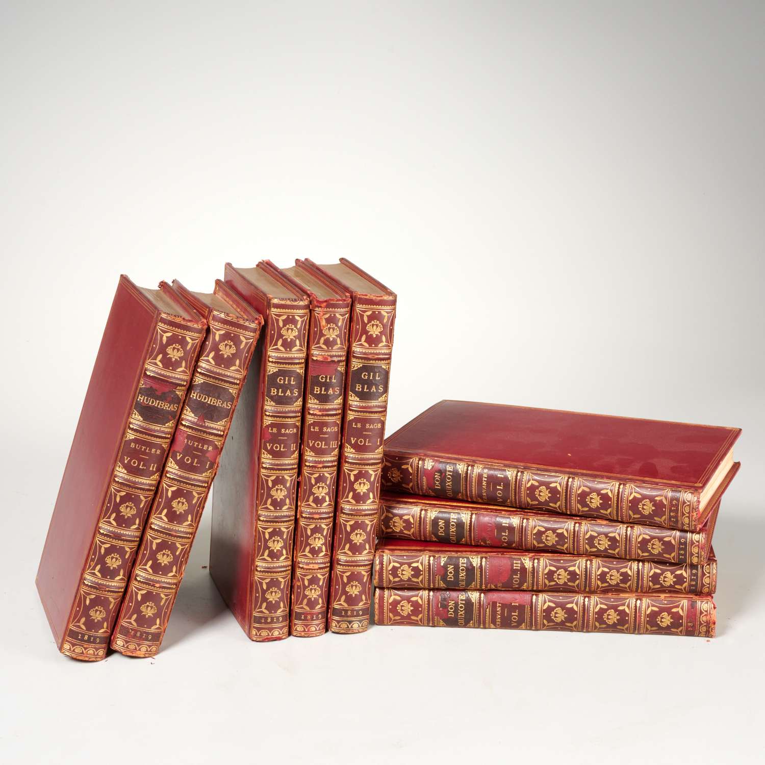 Appraisal: FINELY BOUND ILLUSTRATED SETS Full leather bindings each stamped Root