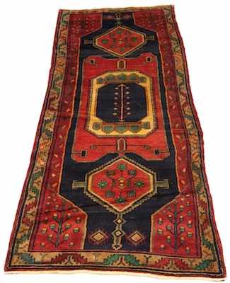 Appraisal: A Persian Nahavand Palace Runner Apprx - x '- Thick