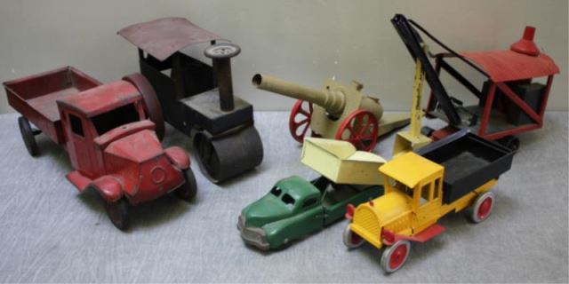 Appraisal: Lot of Vintage Pressed Steel Toys From a New Rochelle