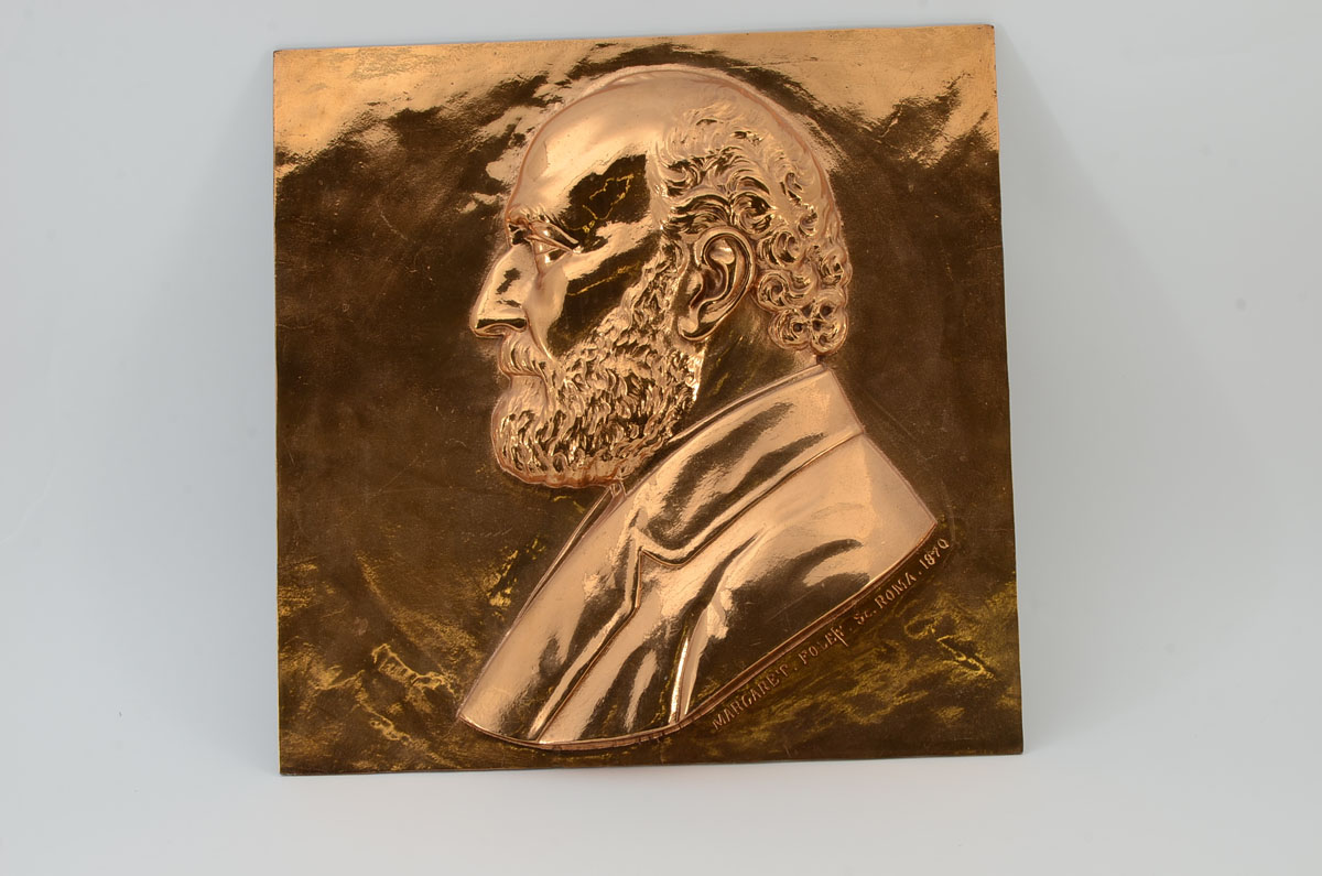 Appraisal: FOLEY Margaret American - William Cullen Bryant Bronze Relief ''