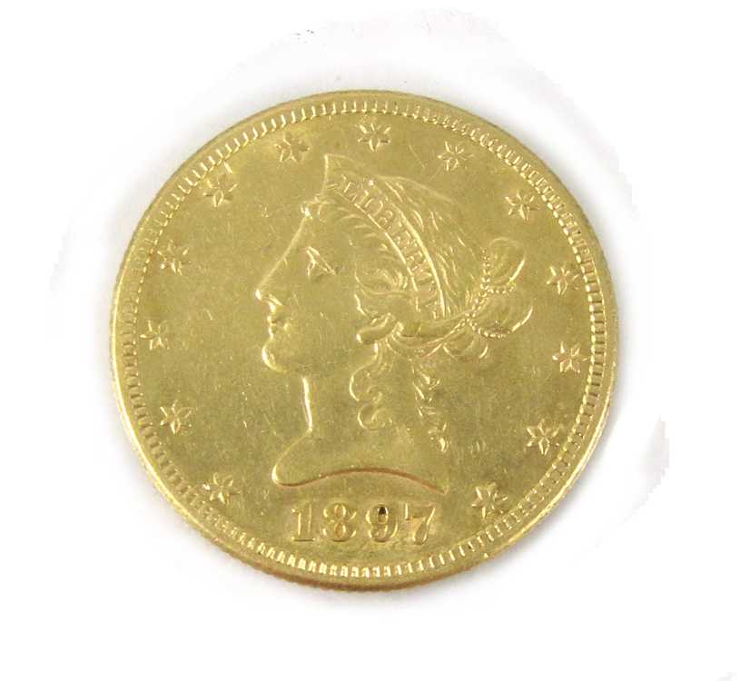 Appraisal: U S GOLD COIN Liberty head type with motto -S