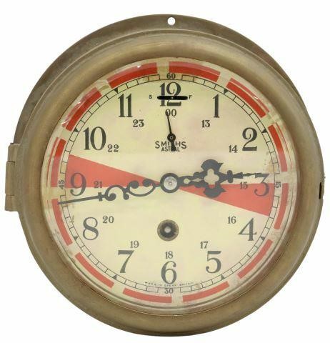 Appraisal: English ship's radio room clock early to mid th c