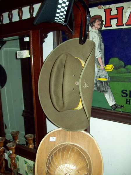 Appraisal: A GROUP OF SIX ASSORTED COLLECTABLE HATS SCOTTISH POLICEMAN'S HAT