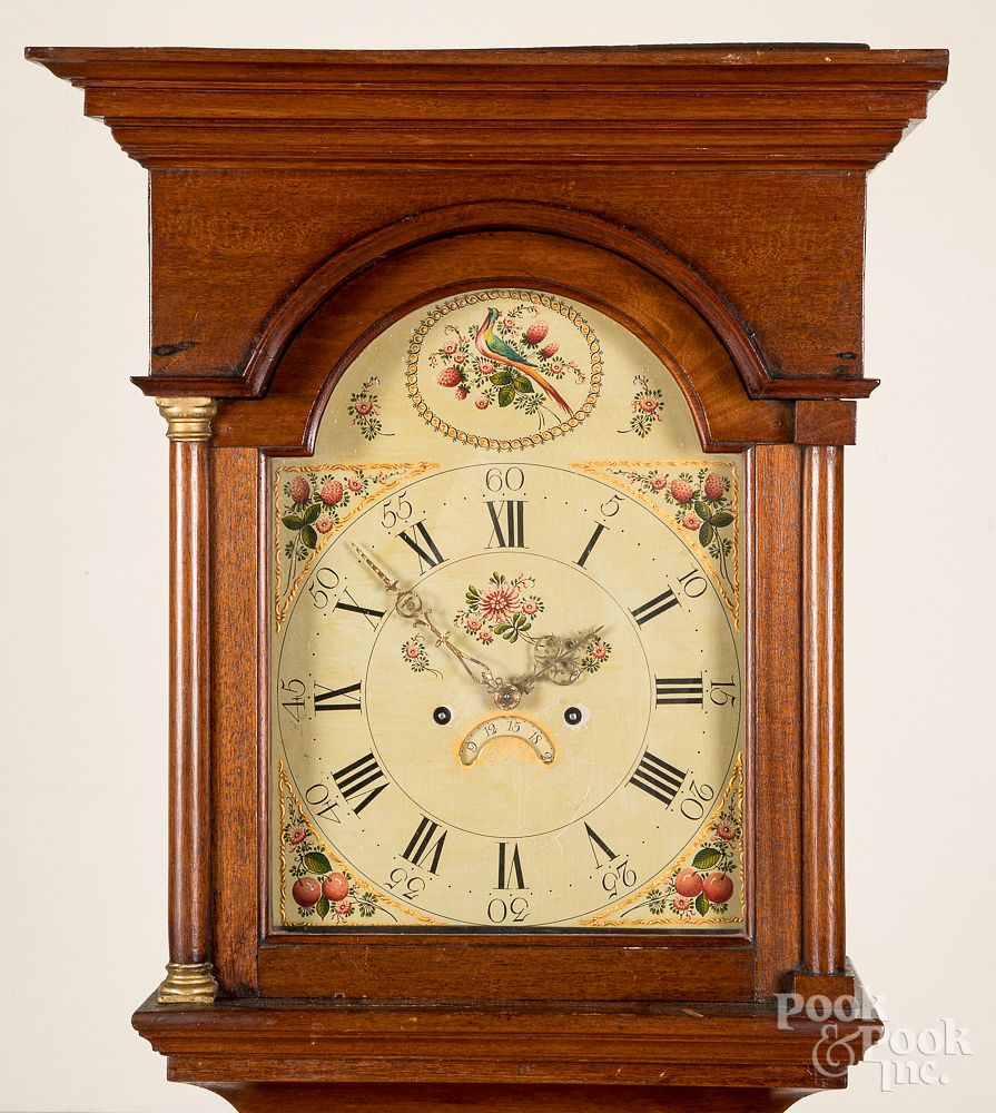 Appraisal: Georgian oak tall case clock Georgian oak tall case clock