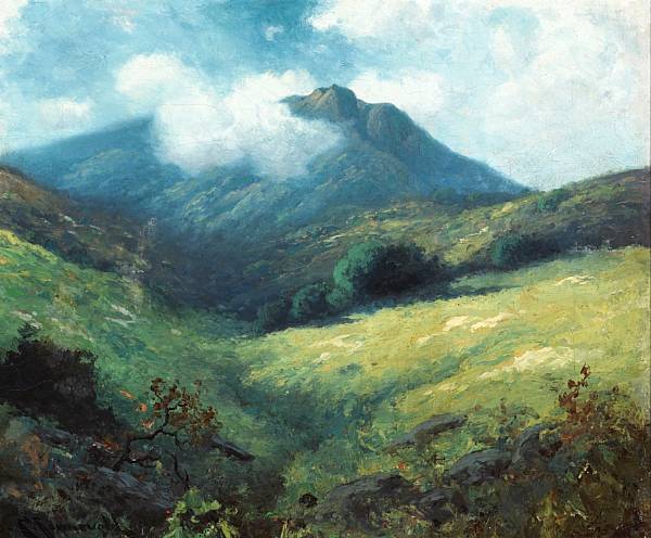 Appraisal: n a Carl Jonnevold - Clouds upon Mt Tamalpais signed