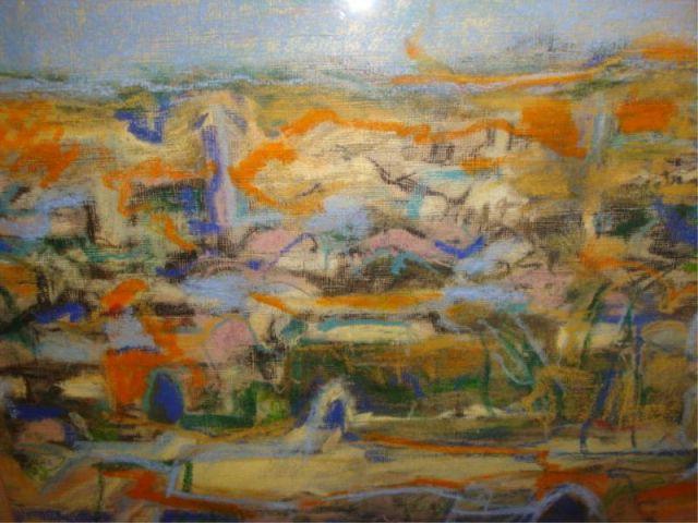 Appraisal: Signed Color Pastel Jerusalem Old City Dated and signed lower