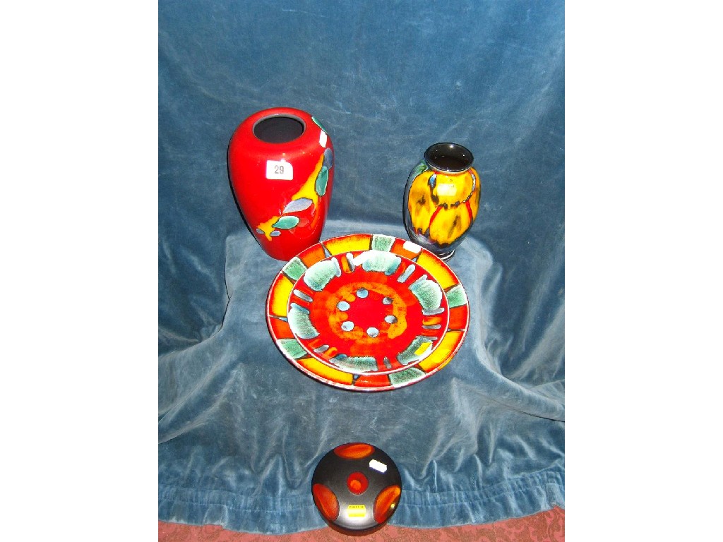 Appraisal: A collection of Poole Pottery wares with abstract decoration in