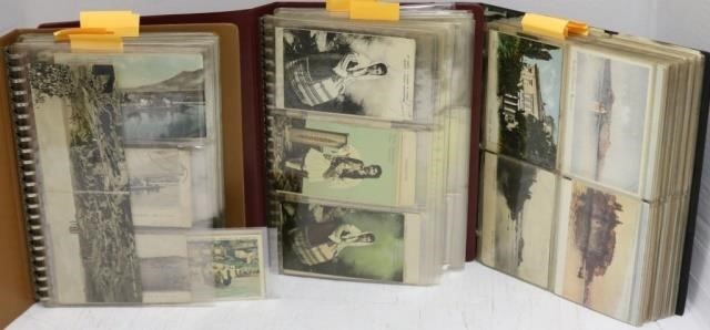 Appraisal: COLLECTION OF THREE ALBUMS OF VINTAGE GREEKPOSTCARDS TOTAL THE FIRST