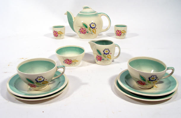 Appraisal: Selection of Susie Cooper kestrel shaped teaware decorated with a